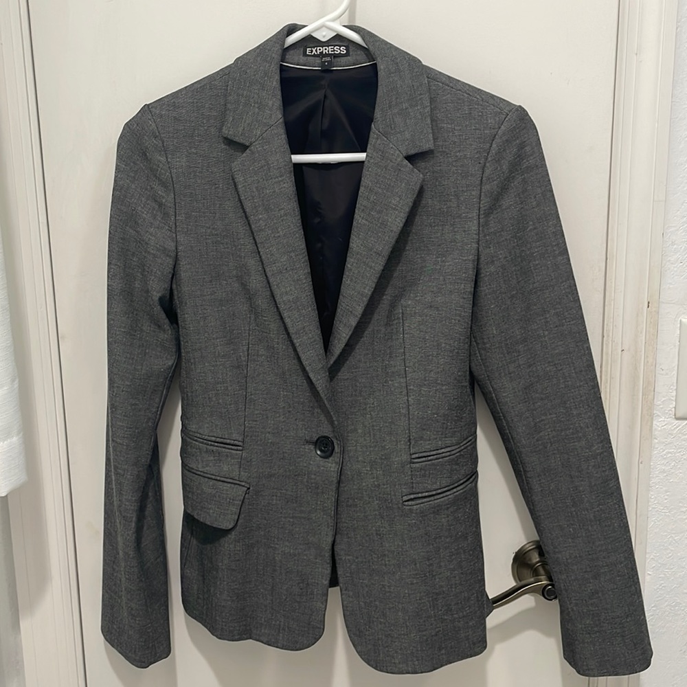 Express suit jacket blazer in Grey size 4